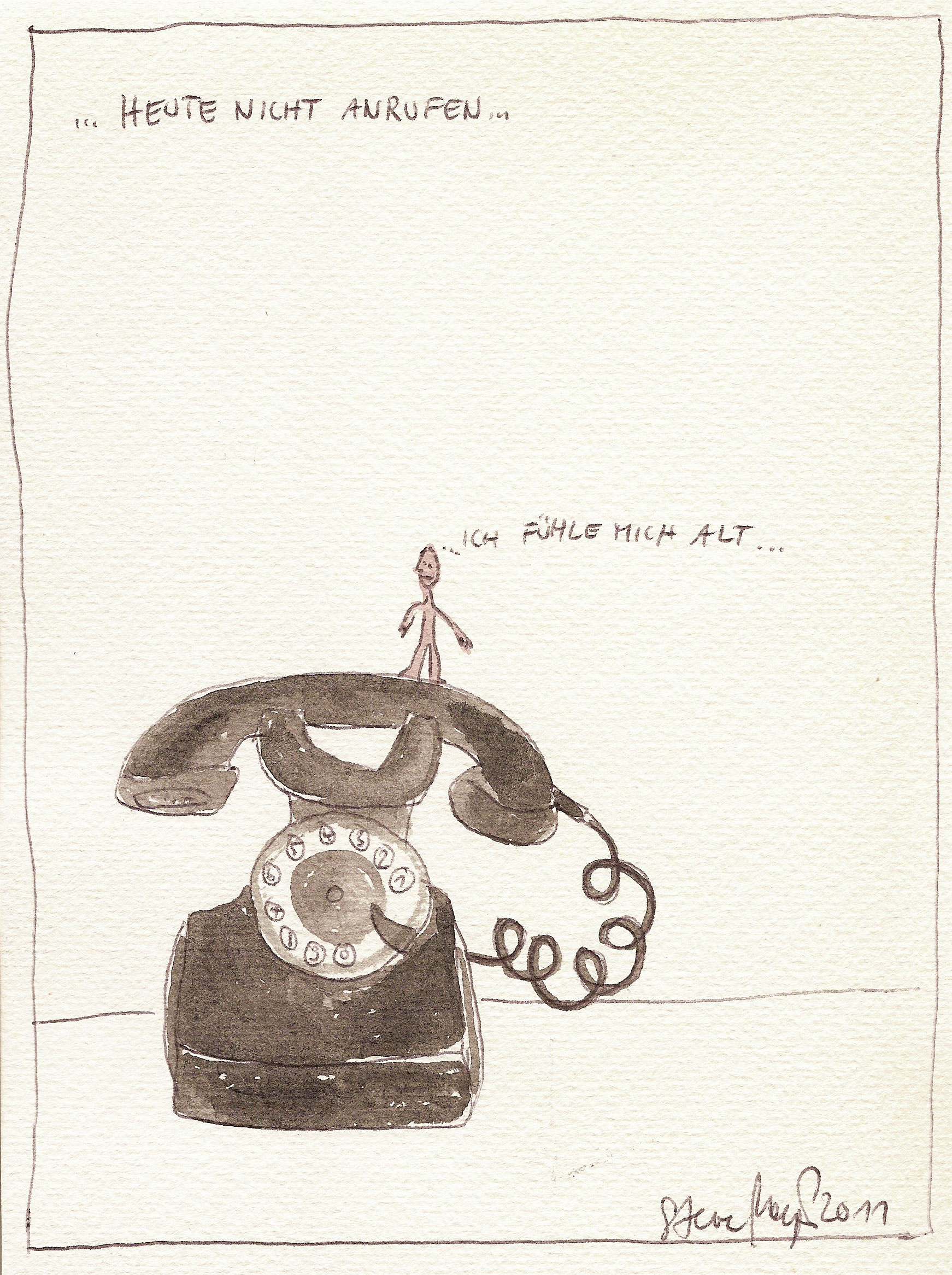 Ohne Titel, Mischtechnik auf Papier, ca. 20 cm x 15 cm, (Privatbesitz)