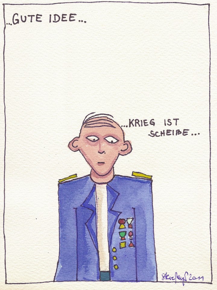 Ohne Titel, Mischtechnik auf Papier, ca. 20 cm x 15 cm, (Privatbesitz)