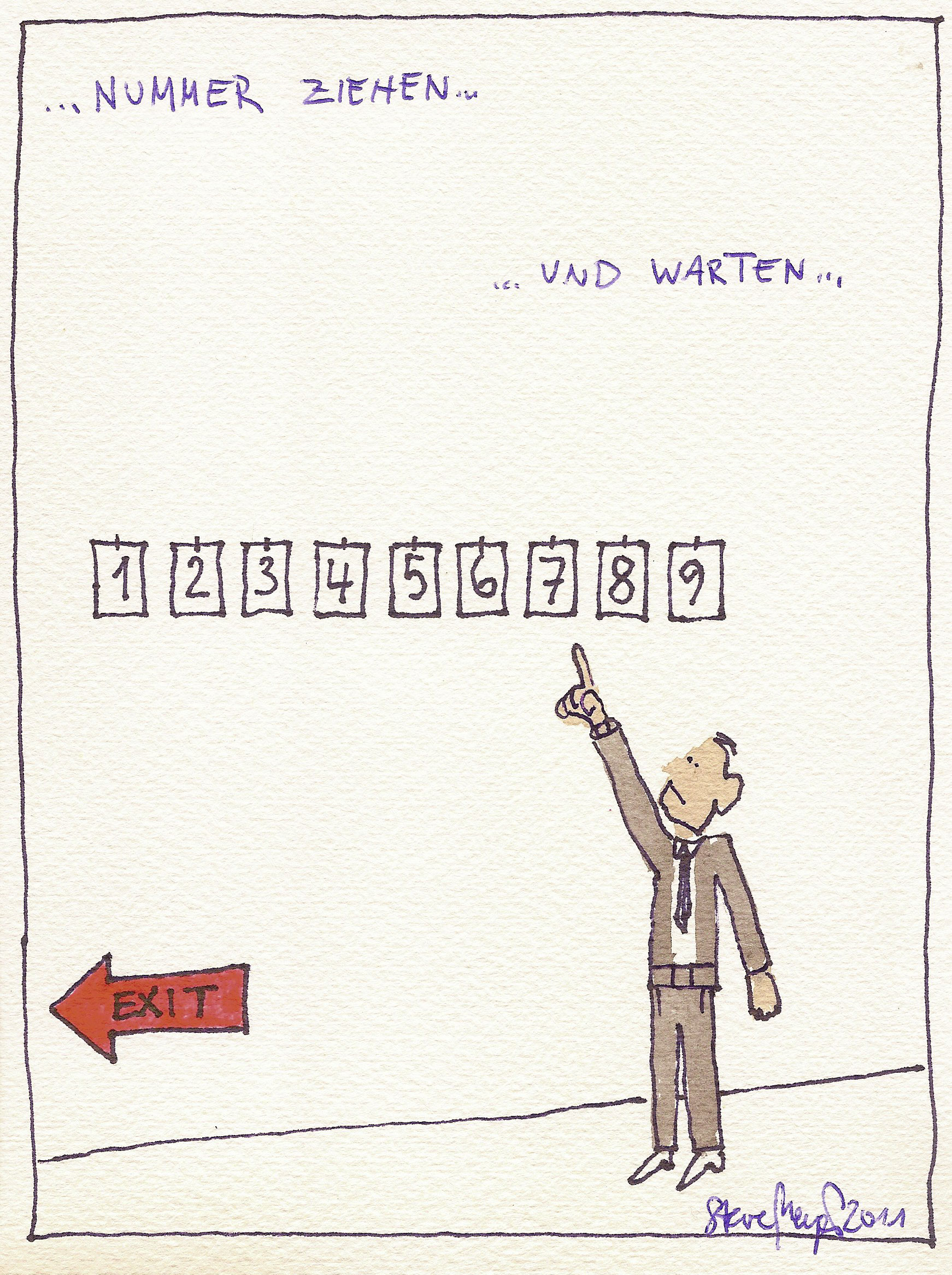 Ohne Titel, Mischtechnik auf Papier, ca. 20 cm x 15 cm, (Privatbesitz)