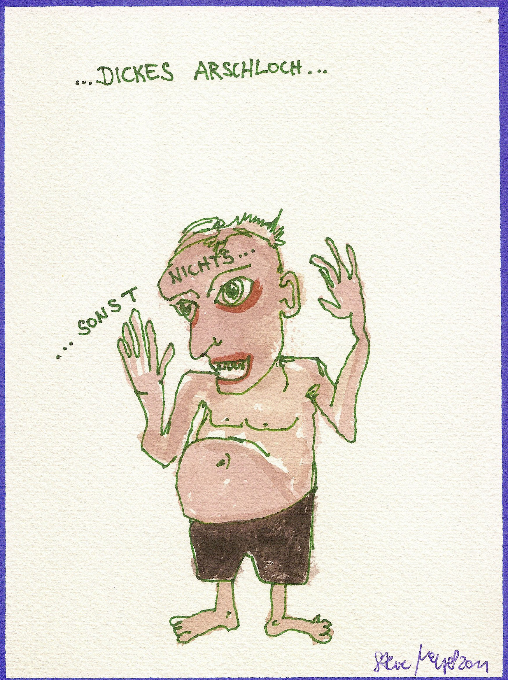 Ohne Titel, Mischtechnik auf Papier, ca. 20 cm x 15 cm, Preis auf Anfrage