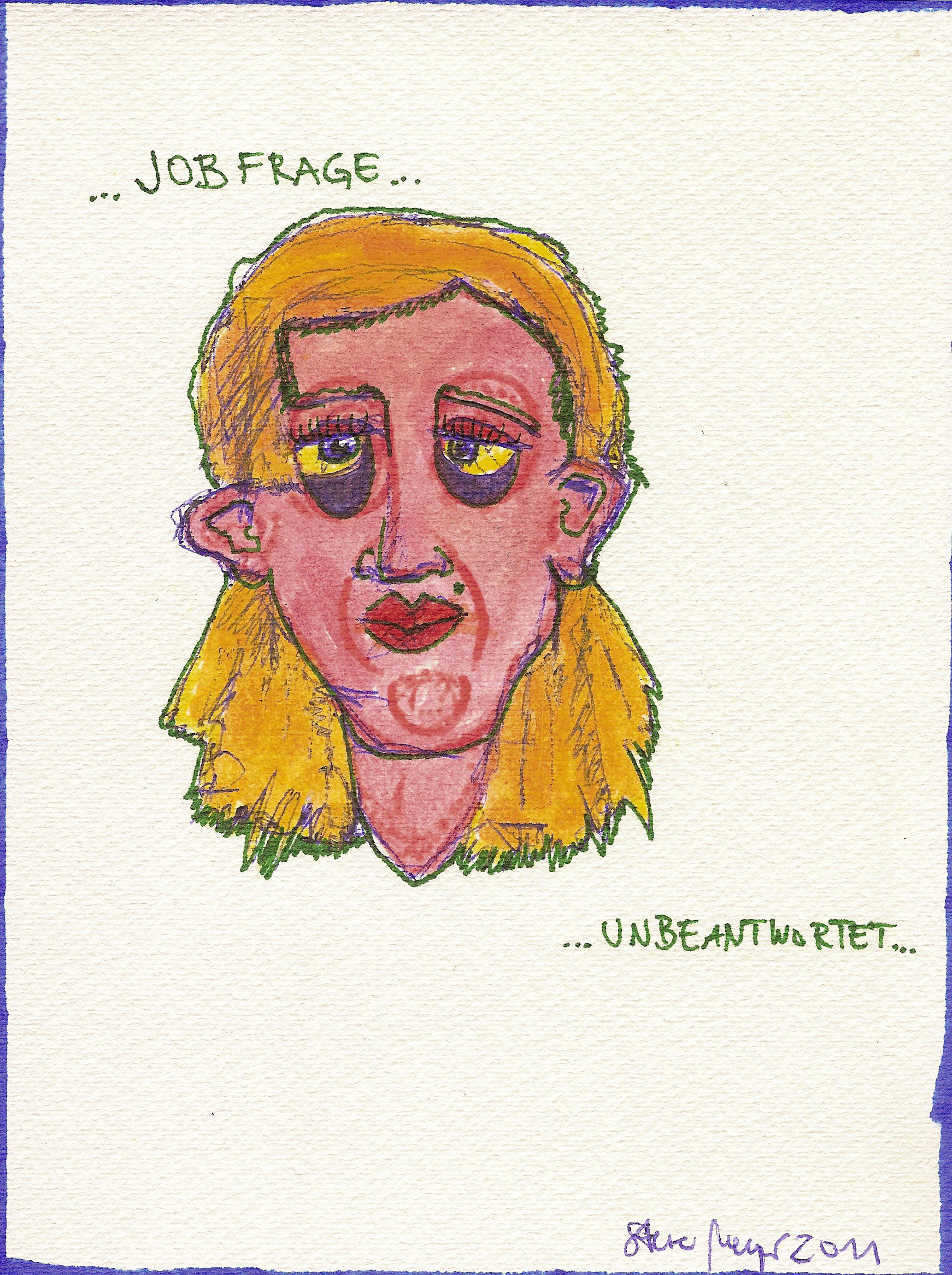 Ohne Titel, Mischtechnik auf Papier, ca. 20 cm x 15 cm, Preis auf Anfrage