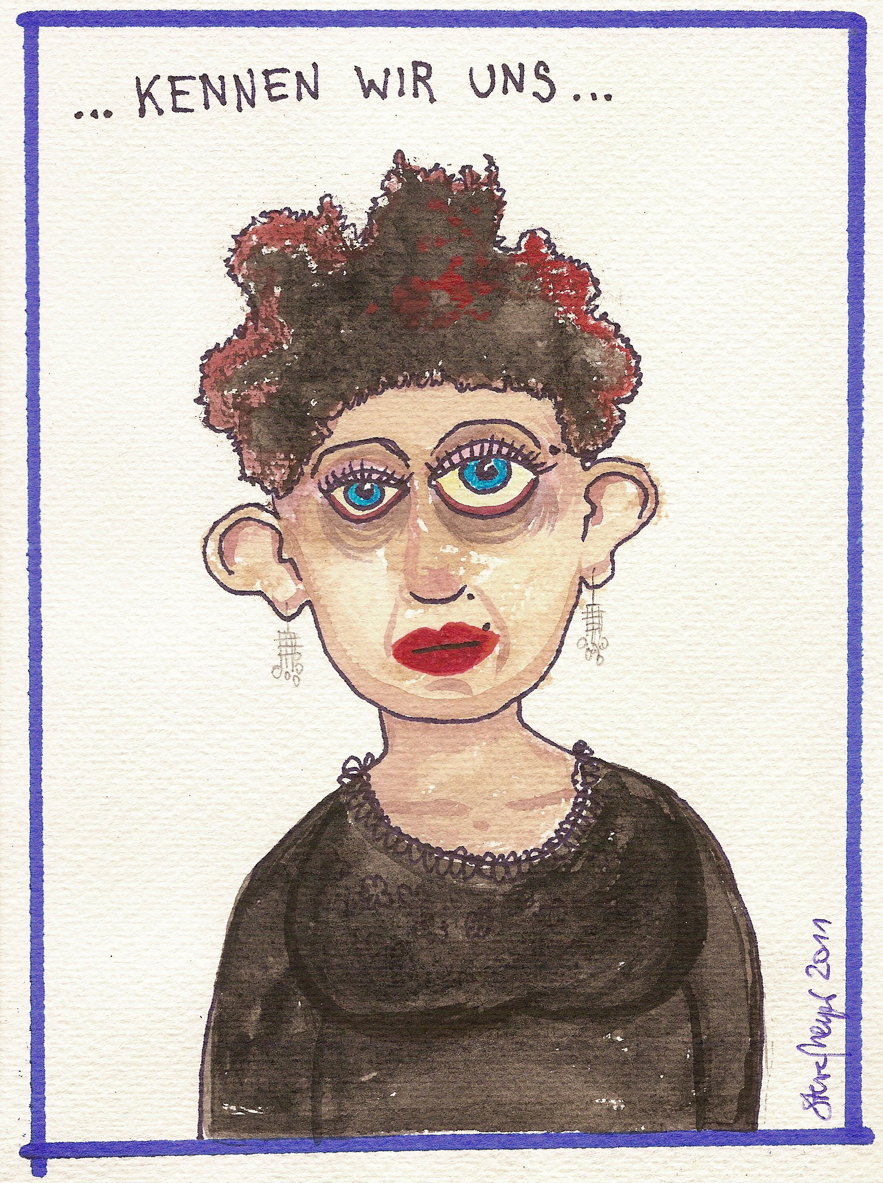 Ohne Titel, Mischtechnik auf Papier, ca. 20 cm x 15 cm, Preis auf Anfrage