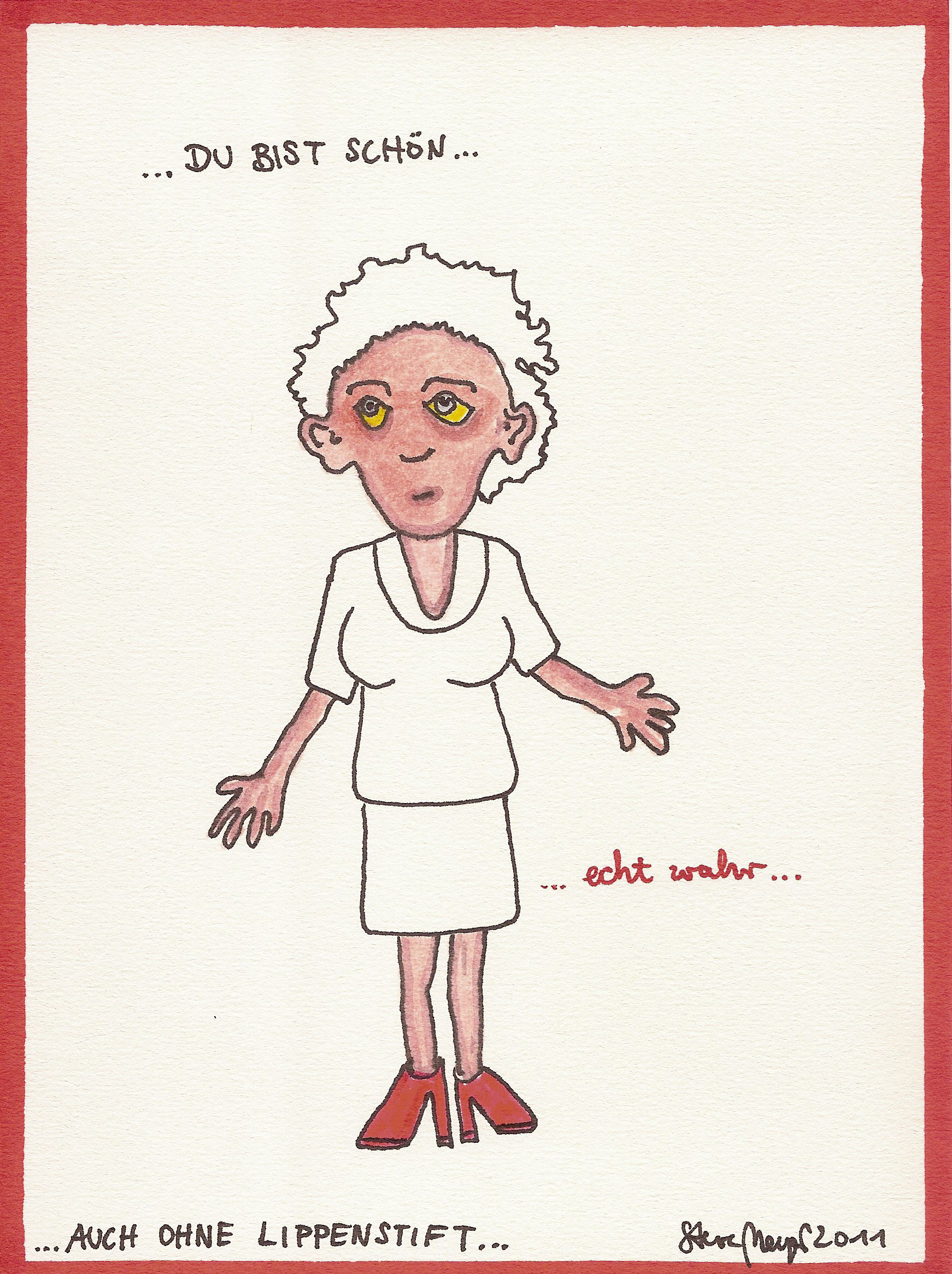 Ohne Titel, Mischtechnik auf Papier, ca. 20 cm x 15 cm, (Privatbesitz)