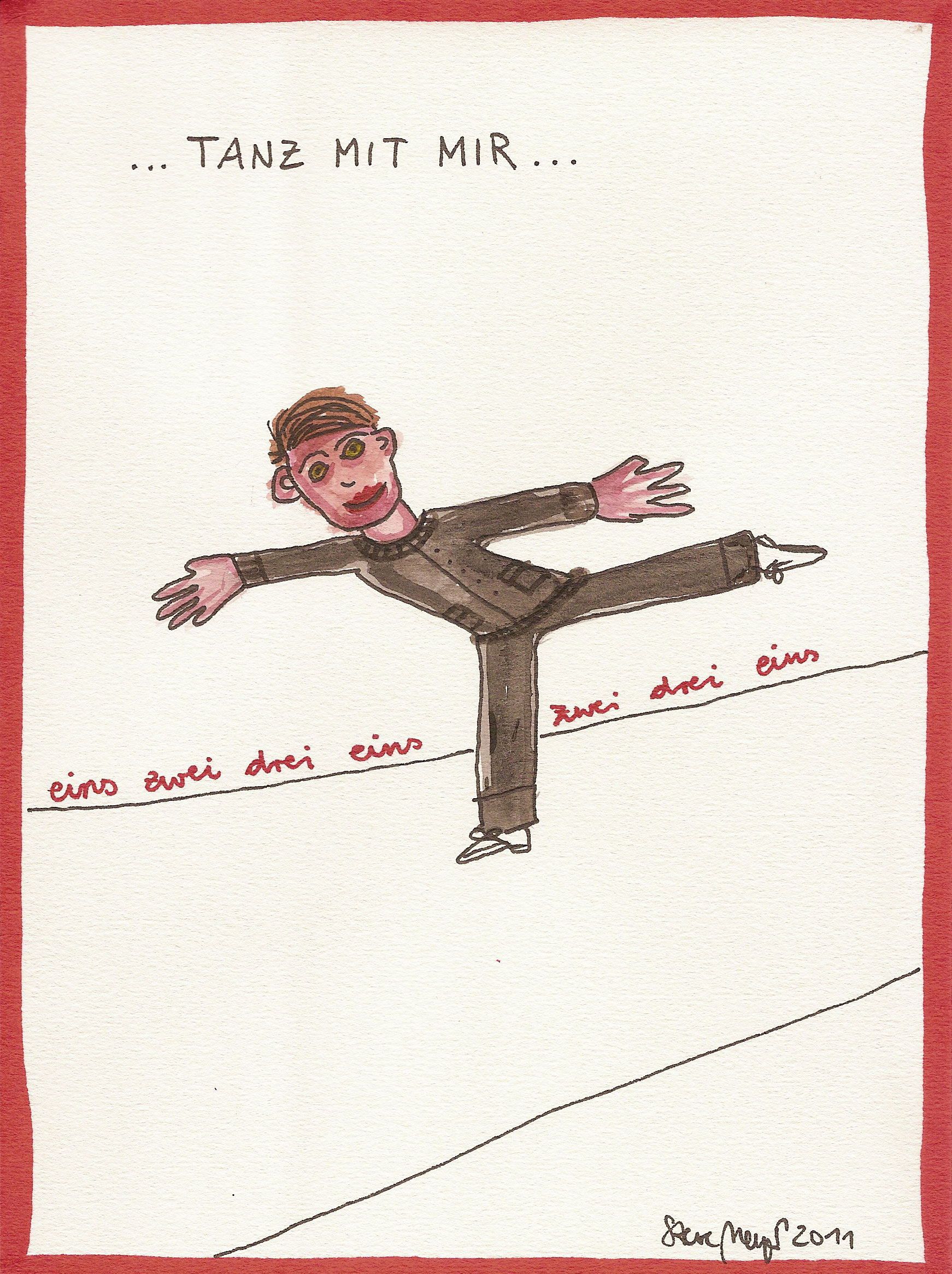 Ohne Titel, Mischtechnik auf Papier, ca. 20 cm x 15 cm, Preis auf Anfrage