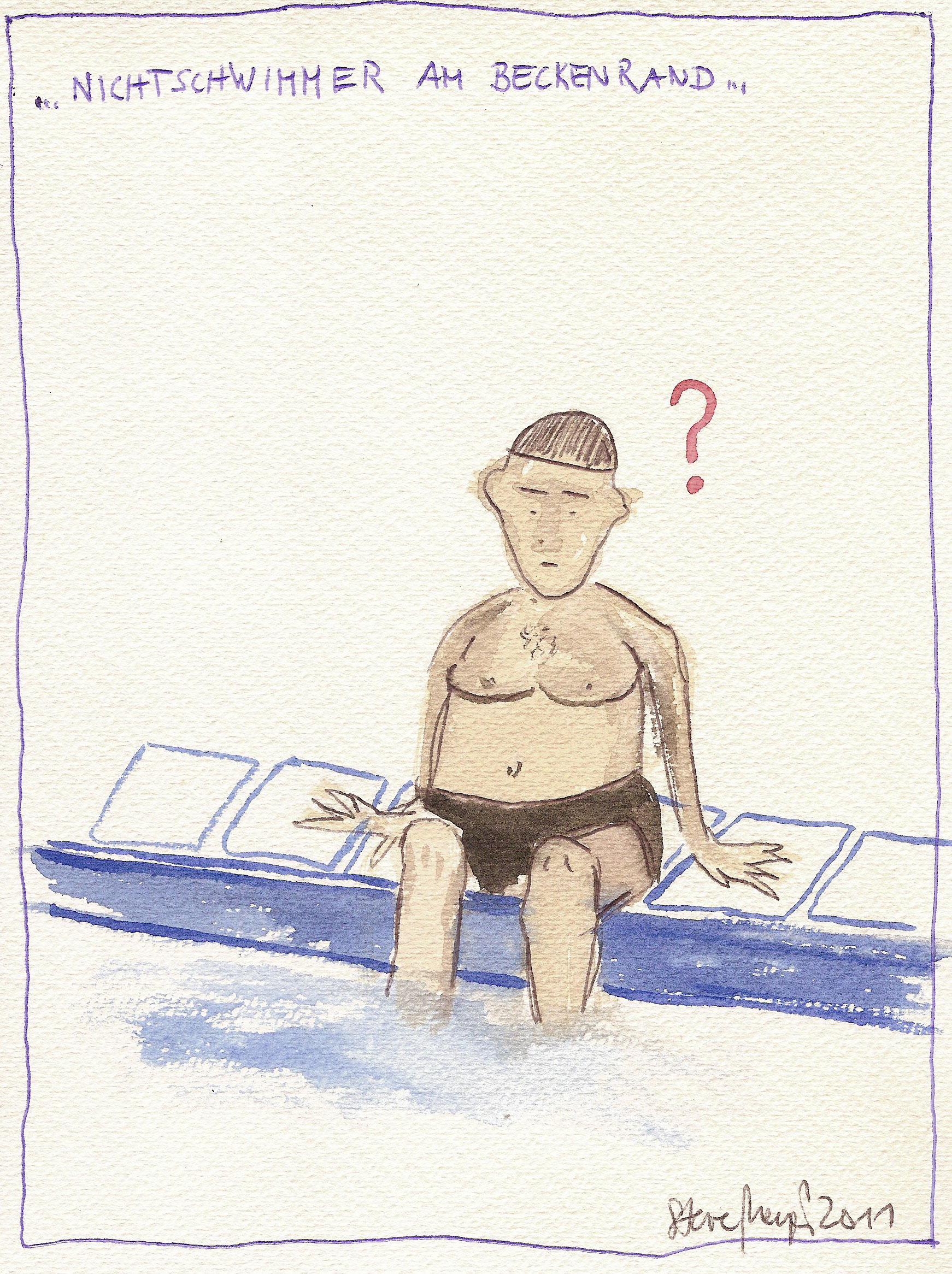 Ohne Titel, Mischtechnik auf Papier, ca. 20 cm x 15 cm, Preis auf Anfrage