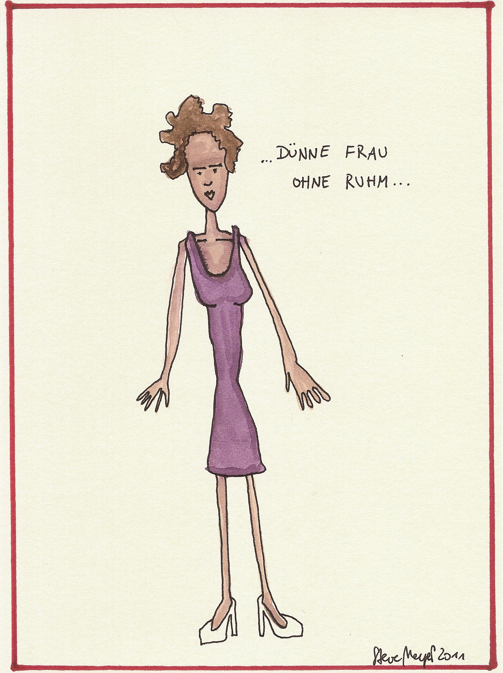 Ohne Titel, Mischtechnik auf Papier, ca. 20 cm x 15 cm, (Privatbesitz)