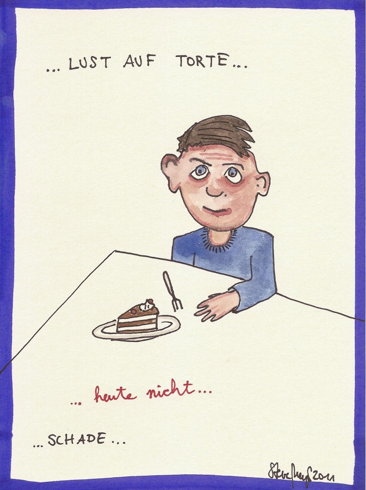 Ohne Titel, Mischtechnik auf Papier, ca. 20 cm x 15 cm, (Privatbesitz)