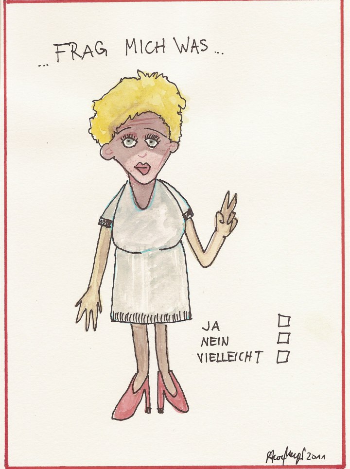 Ohne Titel, Mischtechnik auf Papier, ca. 20 cm x 15 cm, (Privatbesitz)