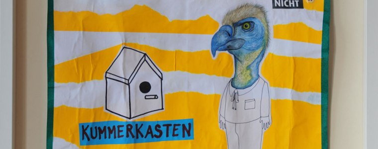 "Zuhause XXL", Mischtechnik auf verleimtem Papier auf Pappe genäht, 50 cm x 50 cm, gerahmt und signiert, Preis: 490.- Euro