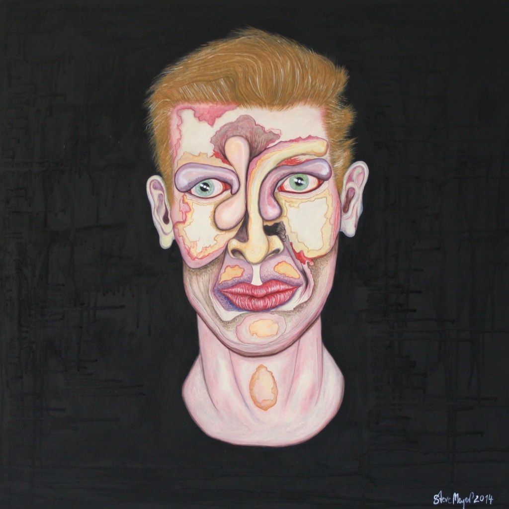 K9-Q80-14, Öl auf Leinwand, 80 cm x 80 cm, 2014, Privatbesitz