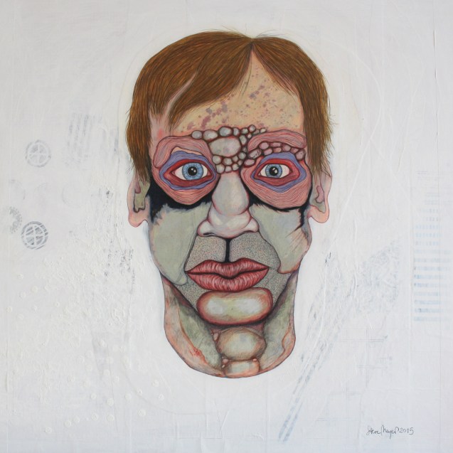 K1-Q70-15, Mischtechnik auf Holz, 70 cm x 70 cm, 2015, Preis auf Anfrage