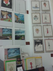 Zeichnungen von Steve Meyer in der "Gallery Nomad"