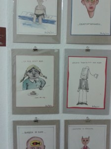 Zeichnungen von Steve Meyer in der "Gallery Nomad"