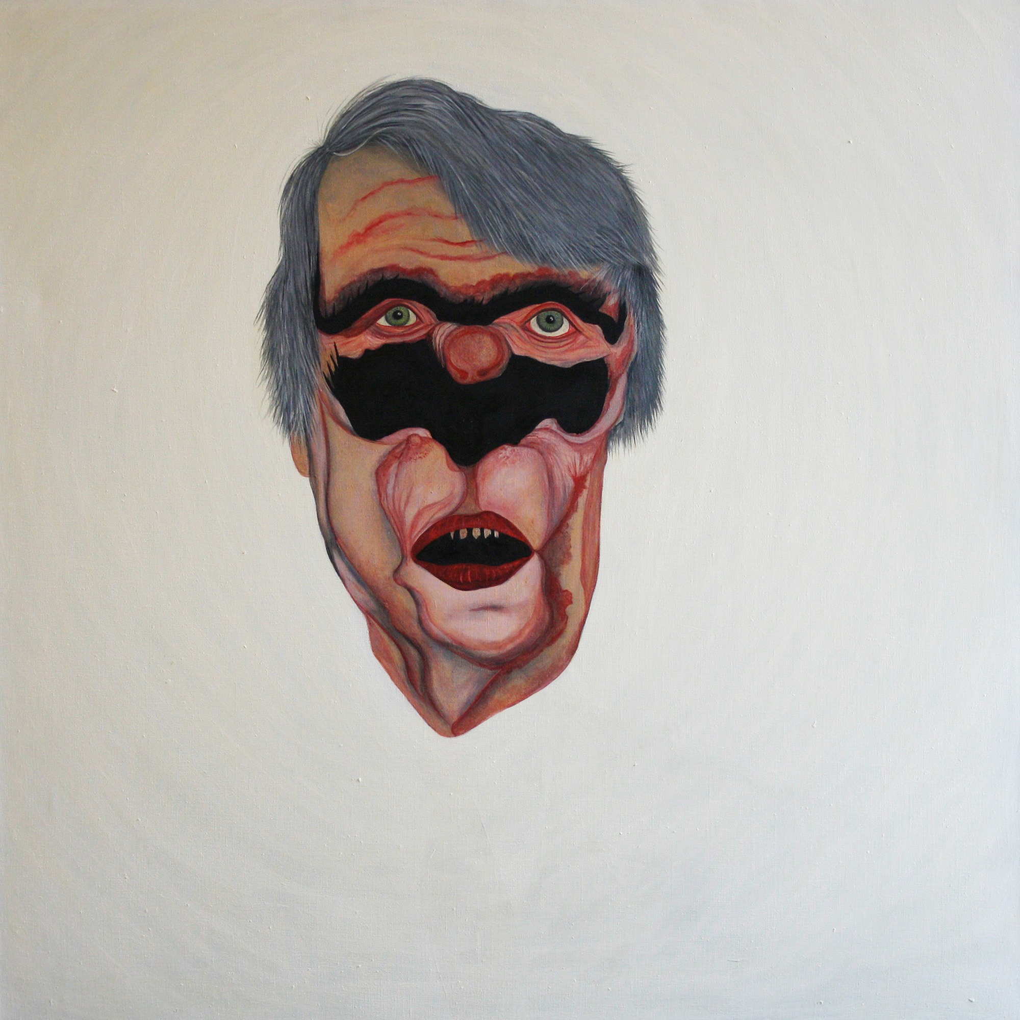 K5-Q70-10, Öl auf Leinwand, 70 cm x 70 cm, 2010, zerstört