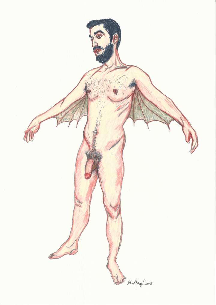 "Z4-A3-18", Buntstift/Bleistift auf Papier, 42 cm x 29,7 cm, 2018, Preis: 290.- Euro