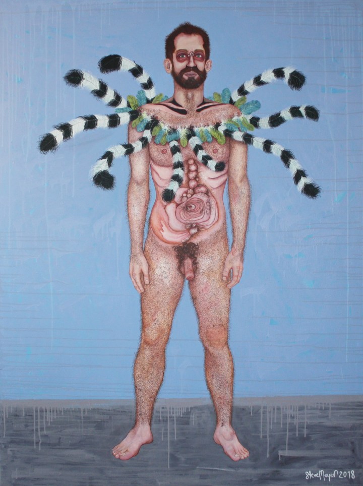 "Herr Gregor Federkranz", Öl auf Leinwand, 180 cm x 135 cm, 2018, Preis: 8500.- Euro