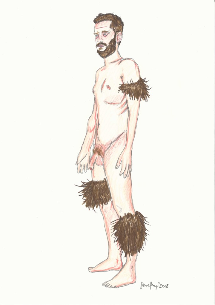 "Z9-A3-18", Buntstift/Bleistift auf Papier, 42 cm x 29,7 cm, 2018, Preis: 290.- Euro