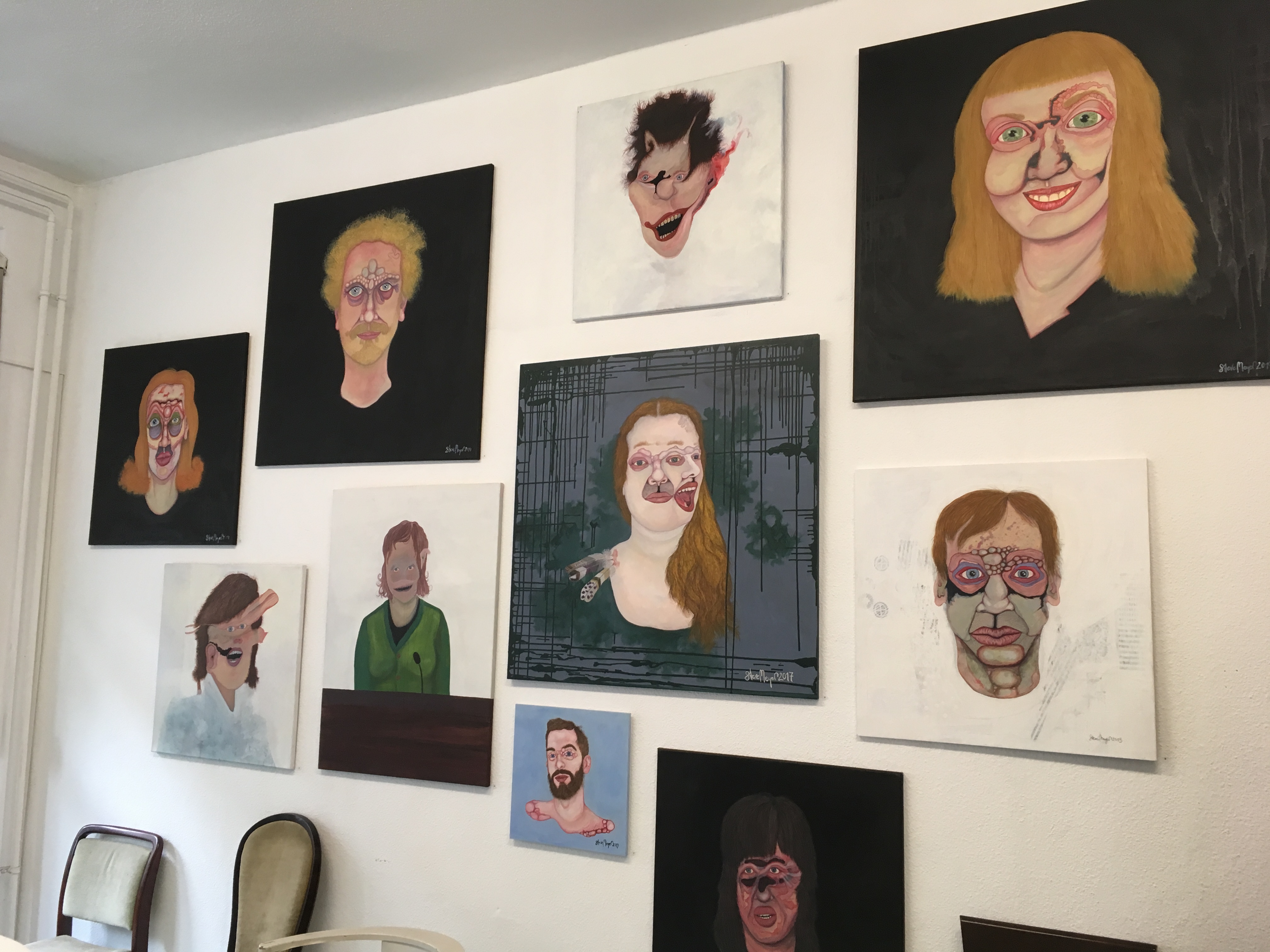 Einzelausstellung Steve Meyer 09 - 19 im Atelier cocon coloré April 2019