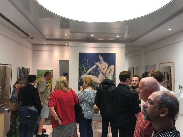 Vernissage zu der Ausstellung "Erotic Art" in der Galerie von Hirschheydt am 13.09.2019