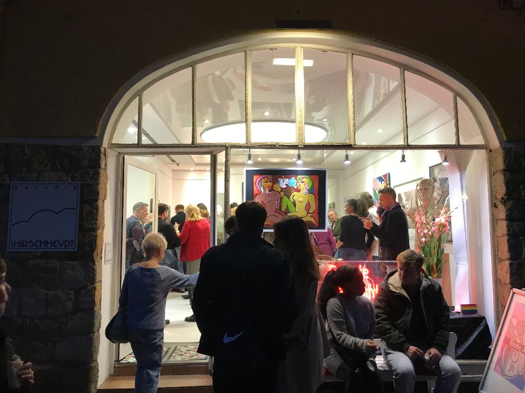 Vernissage zu der Ausstellung "Erotic Art" in der Galerie von Hirschheydt am 13.09.2019