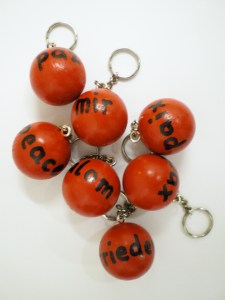 Schlüsselanhänger aus dem ersten Friedensautomaten