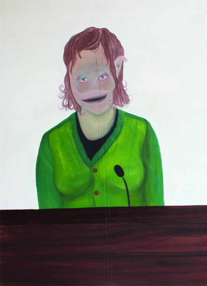 "Die Sprecherin", Öl auf Leinwand, 95 cm x 70 cm, Preis: 3900.- Euro