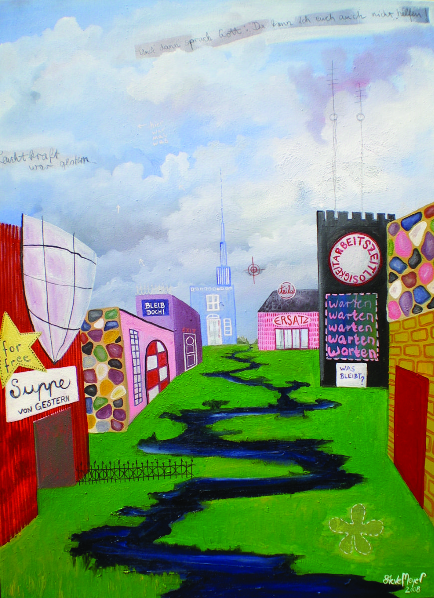 Ohne Titel, Öl auf Leinwand, 75 cm x 55 cm, Preis: 1200.- Euro