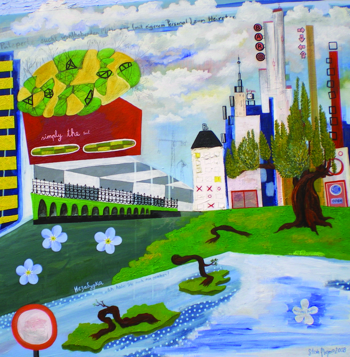 Ohne Titel, Öl auf Leinwand, 100 cm x 100 cm, Preis: 3200.- Euro