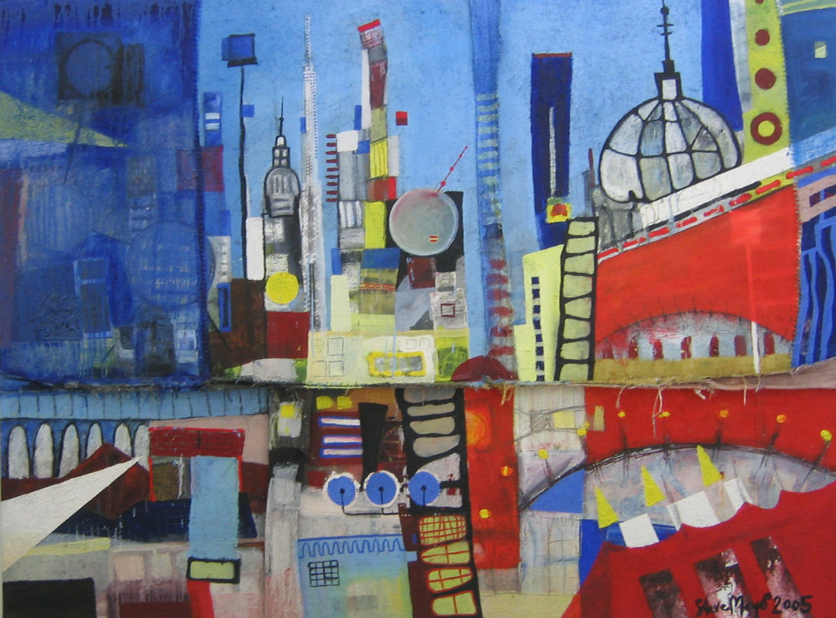 Ohne Titel, Öl auf zusammen genähter Leinwand, Privatbesitz