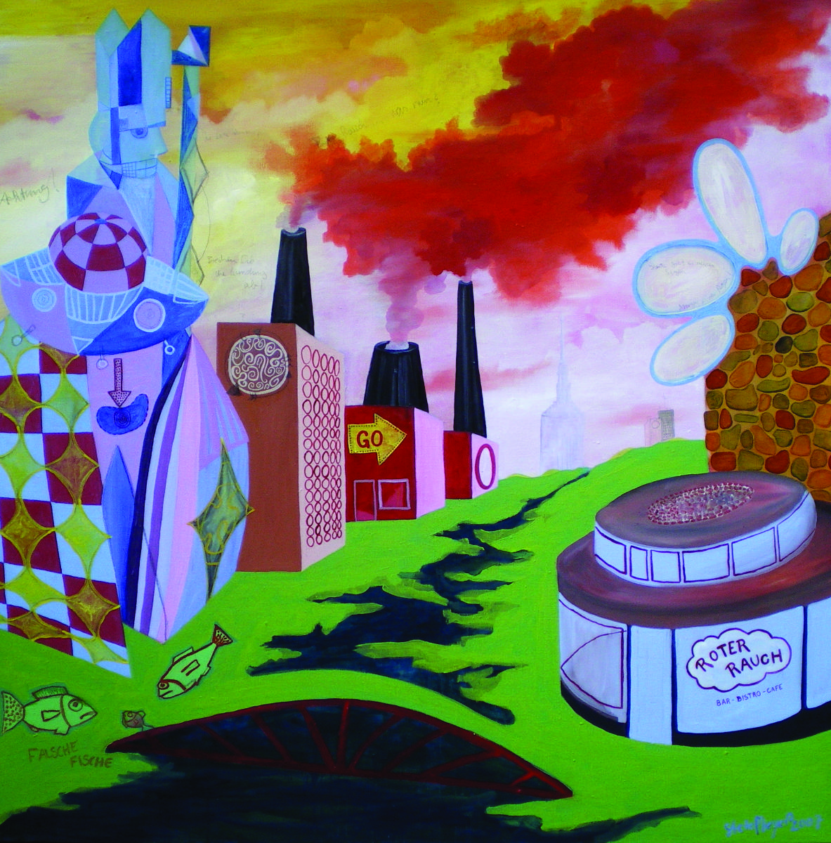 Ohne Titel, Öl auf Leinwand, 130 cm x 130 cm, Preis: 3500.- Euro